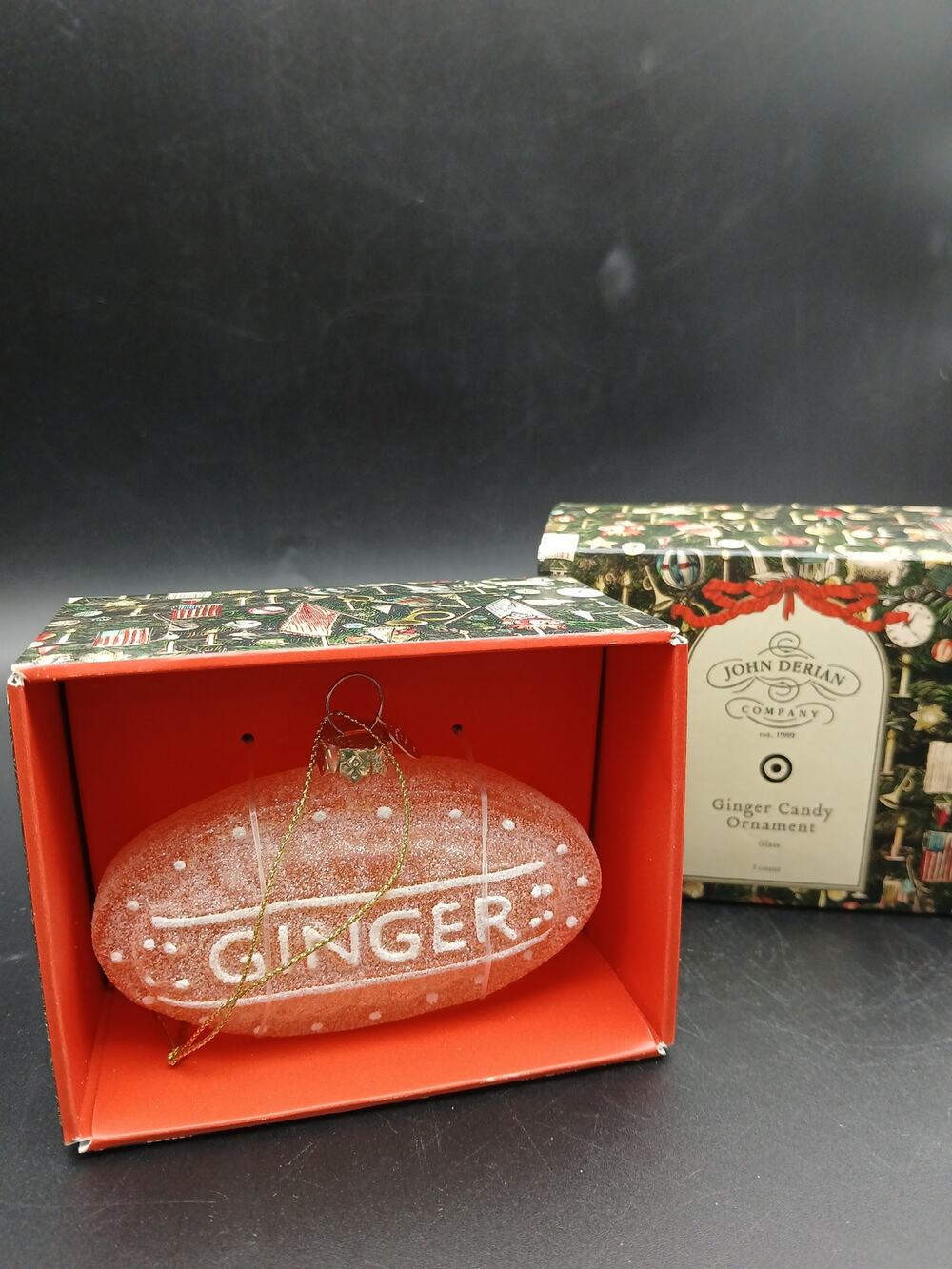 NEW John Derian Company GINGER CANDY Glass Christmas Ornament Target